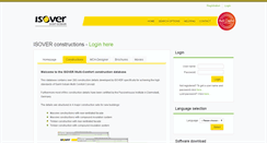 Desktop Screenshot of isover-construction.com